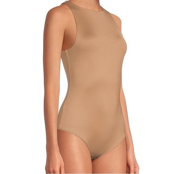 Gianni Bini Racer Sleeveless Bodysuit - Picture 2 of 3